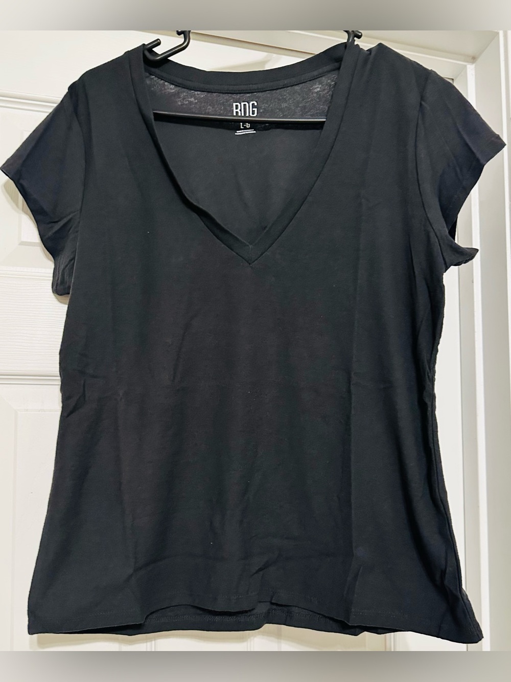 BDG Black V-Neck Short Sleeve Tee